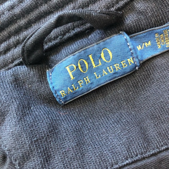 Polo Ralph Lauren Quilt Patch Moto Jacket in Black Women’s Size M - Picture 3 of 14